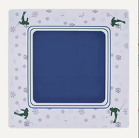 Ensemble de Mahjong Américain pour la Saison Hivernale des Stations de Ski, Tuiles Gravées Ours Polaire et Flocon de Neige, Jeu de Divertissement et Cadeau de Noël