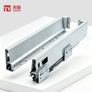 TIANYI Bottom Mount Full Extension <b>Drawer</b> <b>Slide</b> Soft Close Concealed Undermount <b>Slide</b> for Kitchen Cabinet Wardrobe <b>Drawer</b> - Product Image 1