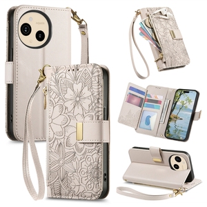 Funda de cuero con cremallera para tarjetas, funda tipo billetera para Sharp Sense 9/<span class=keywords><strong>Wish</strong></span> 4/<span class=keywords><strong>Wish</strong></span> 5 - Product Image 6