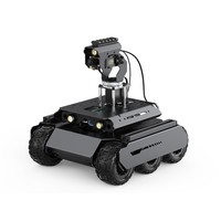 UGV Rover Açık Kaynaklı 6 Tekerlekli 4WD Yapay Zeka Robotu Çift Kontrol Cihazlı Tamamen Metal Gövdeli ROS2 Humble Debian Bookworm 160 Kamera Bilgisayarı