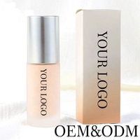 Fond de teint liquide écran solaire waterproof, fini mat, blanchissant naturel longue durée, OEM ODM, 30 ml, pour tous types de peaux foncées, fabriqué en Chine