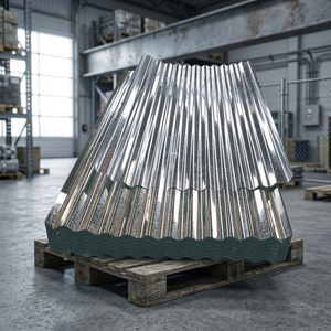 Tôle d'acier galvanisée laminée à froid, panneau ondulé, épaisseur 0,3 mm, pour la construction de toitures - Product Image 3