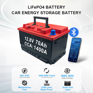 <span class=keywords><strong>Batterie</strong></span> au lithium LiFePO4 de démarrage de voiture de haute qualité 1400A 12V <span class=keywords><strong>70Ah</strong></span> <span class=keywords><strong>batterie</strong></span> d'arrêt de démarrage de voiture - Product Image 2