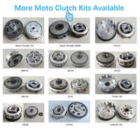 KTD Kits d'embrayage pour moto 150cc 200cc, moteur Lifan Zonsen Moto Carguero, 6 disques, 6 boulons, embrayage centrifuge automatique, moyeu d'embrayage