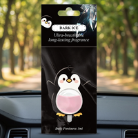 Désodorisant de voiture suspendu OEM personnalisé 5 ml, parfum Dark Ice, longue durée, libération lente, forme d'animal de dessin animé mignon