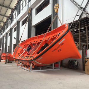 Bateau de sauvetage ouvert en FRP pour rivière, 5,5-9,0 m, orange, pour 10-72 personnes, moteur 24 CV, 6+ nœuds, pour collecte de personnes maritimes - Product Image 5