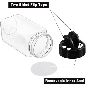 Sample Provided Plastic <b>Spice</b> <b>Jars</b> with Customizable Cap Color 900ml Capacity Eco-Friendly Containers for Storing <b>Spices</b> Powders - Product Image 3