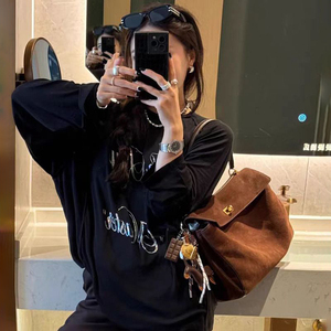 กระเป๋าสะพายข้างหนังนิ่มแบบย้อนยุคสำหรับฤดูใบไม้ร่วงฤดูหนาวมีซิปความจุขนาดใหญ่น้ำหนักเบาสำหรับฤดูใบไม้ผลิและฤดูร้อน - Product Image 5