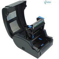 Imprimante d'étiquettes à transfert thermique Gprinter GP1124T 203dpi 118mm USB, ruban code-barres 2~6 pouces/s pour étiquettes de vente au détail de bijoux