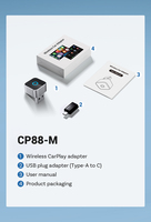 Nuevo Dongle Inalámbrico Ottocast CP88-M Mini Cube para Carplay 2 en 1, Adaptador Android Auto, Conectividad para Auto, Mini Smart Box