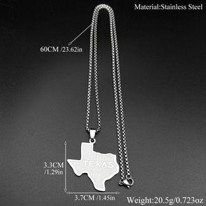 Collar con colgante de <span class=keywords><strong>mapa</strong></span> pequeño con efecto desgastado, estilo hip-hop europeo y americano, cadena de perlas, cadena de clavícula punk de moda - Product Image 5
