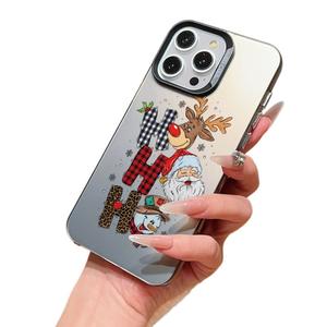 Cover per telefono con design Natalizio Renna e Babbo Natale, adatta per <span class=keywords><strong>iPhone</strong></span> 17 16 <span class=keywords><strong>Pro</strong></span> Max 15 14 <span class=keywords><strong>13</strong></span>, in materiale rigido PC+TPU con <span class=keywords><strong>protezione</strong></span> fotocamera - Product Image 5
