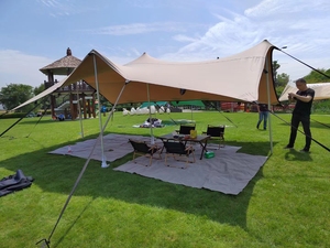 Tente extensible de type bédouin <span class=keywords><strong>Unistrengh</strong></span> pour événements en plein air, en aluminium, imperméable, anti-UV, coupe-vent, en forme d'étoile - Product Image 3