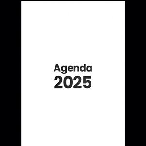 Agenda personnalisé en cuir PU rigide A5 avec reliure thermique, planificateur hebdomadaire et mensuel de janvier à décembre 2025 avec style imprimé - Product Image 3