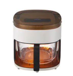 Voir à travers la fenêtre Friteuse à air chaud personnalisée Friteuse à air chaud Friteuse à commande numérique carrée <span class=keywords><strong>sans</strong></span> huile Four électrique 1300W TOC - Product Image 1