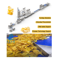 Prix d'usine 100 kg/h 300 kg/h 500 kg/h Ligne de production de chips de pomme de terre et de banane entièrement/semi-automatique Ligne de production de frites