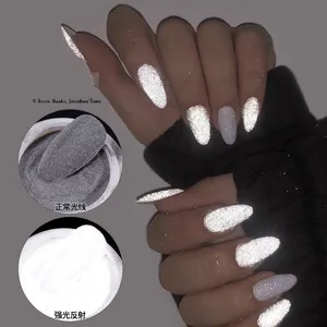 Nail Art DIY Glitzer pulver Salon Aurora Matte Effekt Chrom pigment Starlight Reflektieren der Maniküre staub