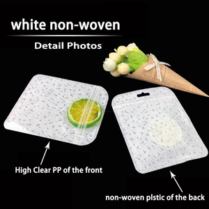 110*130mm con chiusura a zip con perla bianca, sacchetto di plastica trasparente sigillabile, con chiusura lampo - Product Image 4