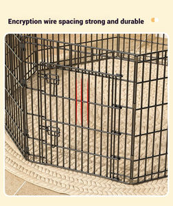 FishPrincess Offre Spéciale chien Cages grand fil métallique Durable pliable verrouillable anodisé rond caisse ceinture boîte boutique affichage maisons pour animaux de compagnie - Product Image 4