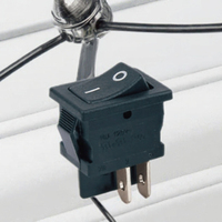 Boîtier d'interrupteur à bascule multifonction en plastique, étanche et résistant à l'usure, 250V 20A 4P ON-OFF