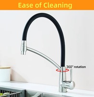 Robinet mélangeur de lavabo de salle de bain en laiton chromé moderne, design professionnel personnalisé de luxe, robinet de cuisine commercial à poignée unique
