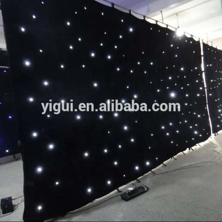 Tirai kain bintang led kualitas tinggi harga pabrik