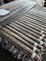 Matériau métallique en gros 100% tissu imprimé en polyester finition douce en mousseline de soie impression 50D tissé avec une feuille complète
