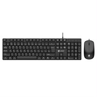Clavier et souris ergonomiques filaires portables et silencieux à 104 touches pour ordinateur portable ou tablette
