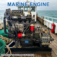 Moteur diesel marin Euro 2 haute efficacité 60 CV complet avec boîte de vitesses de réduction pour bateau de pêche