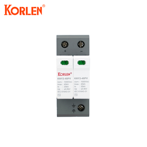 KORLEN Compact 2P DC 1000V SPD <span class=keywords><strong>protezione</strong></span> contro i fulmini T2 20kA 40kA Solar SPD Surge protettore - Product Image 2