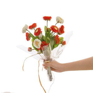 CallaFloral Fleurs Artificielles Mixtes en Soie, Bouquet Bleu Rose Rouge Violet, Décoration Mariage Maison Style INS Artisanat - Product Image 5