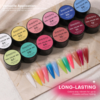 Kit de vernis à ongles en gel pour peinture florale, écologique, végétalien, non toxique, pour dessin, décapant, ombré, fournitures pour la vente en gros
