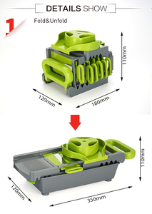 เครื่องหั่นผักอเนกประสงค์แบบใช้มือ ทำจากพลาสติกเป็นมิตรกับสิ่งแวดล้อม ขายส่ง - Product Image 5