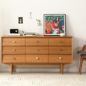 <span class=keywords><strong>Commode</strong></span> à 5 <span class=keywords><strong>tiroirs</strong></span> <span class=keywords><strong>en</strong></span> bois massif avec serrure, meuble de rangement autoportant pour chambre à coucher, organisateur de fin de lit, mobilier de maison - Product Image 5