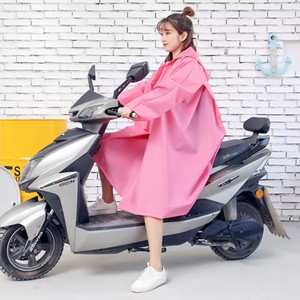 1 pièce Manteau de pluie long imperméable en EVA pour adulte, Poncho à capuche pour femme, Veste de pluie de cyclisme, Manteau de pluie pour homme - Product Image 5