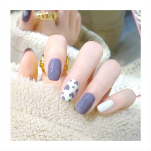 Collocation personnelle Carré Faux Ongles Mixte Rose <span class=keywords><strong>Clair</strong></span> Bleu <span class=keywords><strong>Vert</strong></span> Couleur Conseils Usure Quotidienne Facilité Robe Couverture Complète Appuyez Sur Les Ongles - Product Image 5