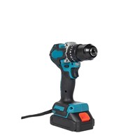 Perceuse électrique multifonctionnelle 21V à moteur sans balais, 13 mm, haute puissance, batterie lithium rechargeable, couple maximal 80 N.m, universelle