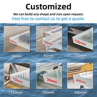 Plaque acrylique transparente de haute pureté résistante à la chaleur Grandview pour piscine