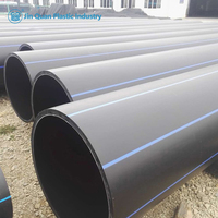 Tuyaux en polyéthylène haute densité (HDPE) durables haute pression ISO4427 10 pouces DN250 PN20 PE100 certifiés CE écologiques pour le drainage des eaux usées