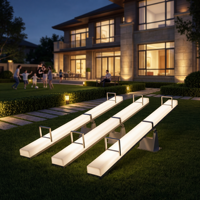 Balançoire interactive double pour enfants, lumineuse à LED, pour l'extérieur, à énergie solaire, colorée, télécommandée, IP54