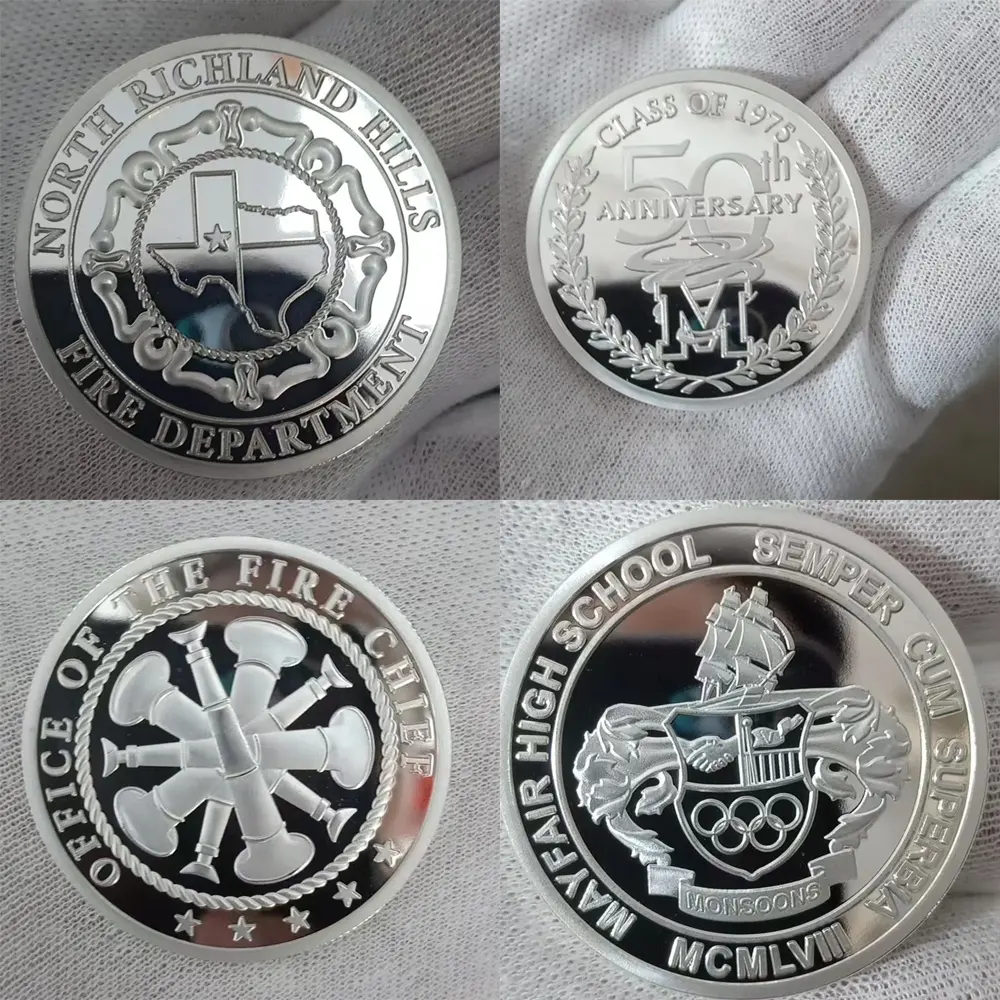 999 Fine Silver Customized With Your Logo Anniversary Silver Coin