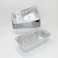 Barquettes rectangulaires jetables en aluminium de qualité alimentaire 800 ml pour le stockage et la cuisson des aliments