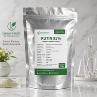 Poudre de Rutine Naturelle 95% 98% NF11 DAB10 Extrait de Sophora Japonica Qualité Alimentaire Emballée Sous Vide