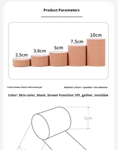 Bandage auto-adhésif <span class=keywords><strong>sexy</strong></span> <span class=keywords><strong>collant</strong></span> transfrontalier Tissu de sport respirant Patch de poitrine anti-choc pour prévenir les bosses et l'affaissement - Product Image 5