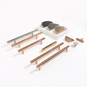 Maxery <span class=keywords><strong>T</strong></span>ủ Đồng Xử Lý Rose Gold Drawer Kéo Kẽm Hợp Kim Đồ Nội Thấ<span class=keywords><strong>t</strong></span> Nhà Bếp Phần Cứng Door <span class=keywords><strong>Handle</strong></span> Kéo Hiện Đại <span class=keywords><strong>T</strong></span> Bars - Product Image 3