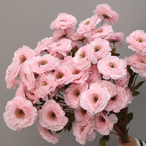 Fleurs artificielles roses faites à la main, matériel floral pour arrangements de mariage, toiles de fond, centres de table et décoration DIY pour la maison - Product Image 4
