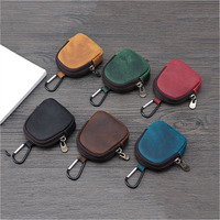 Nouvelle pochette à monnaie en cuir PU souple avec fermeture éclair, mini portefeuille, étui pour écouteurs, porte-clés, accessoire de charme, vente en gros