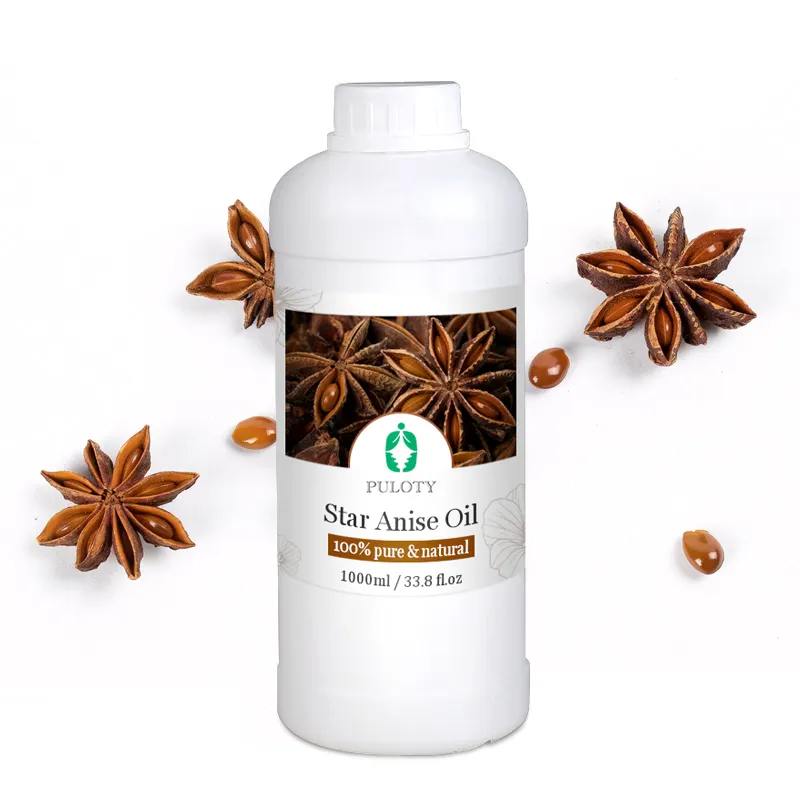 Factory wholesale bulk anise star oil private label free sample food grade aniseed oil 100% pure natural organic star anise oil