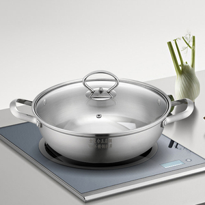 Marmite à <span class=keywords><strong>Soupe</strong></span> Européenne à Motif Sable en Acier Inoxydable 304, Casserole Multifonctionnelle pour Fondue, Cuisinière à Gaz et Table à Induction - Product Image 5