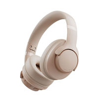 Casque supra-auriculaire ANC -43dB IP65 5.4 avec haut-parleur en titane de 40 mm, entrée AUX 3,5 mm, Type-C, autonomie de 55 h, portée sans fil de 10 m